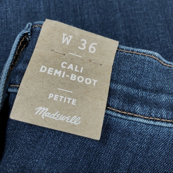 NWT MADEWELL 🔥 Cali Demi-boot high rise petit jeans  W 3️⃣6️⃣ - Picture 10 of 10